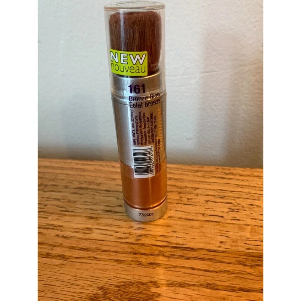 2 x WET N WILD Mega Shimmer LOOSE POWDER w/ BRUSH ~ BRONZE GLOW 161 Lot 2 Rare!
